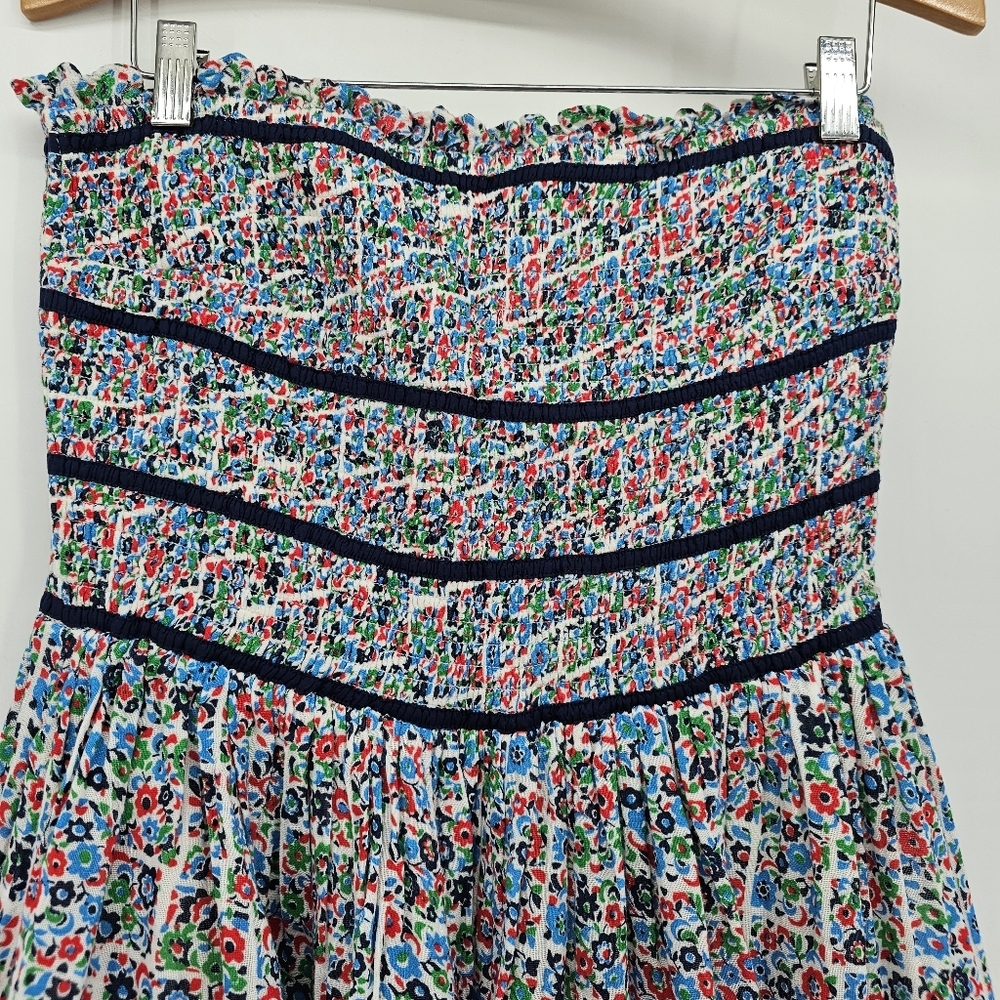 Free People Women's Bali Checked Out Printed Romper Medium New - Picture 4 of 10